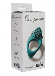 Зеленое эрекционное виброкольцо Pure Passion Midnight - Lola Games - в Бердске купить с доставкой