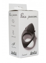 Черное эрекционное виброкольцо Pure Passion Sunset - Lola Games - в Бердске купить с доставкой