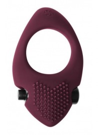 Бордовое эрекционное виброкольцо Pure Passion Sunset - Lola Games - в Бердске купить с доставкой