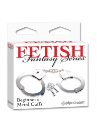 Металлические наручники Beginner s Metal Cuffs - Pipedream - купить с доставкой в Бердске