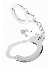 Металлические серебристые наручники Designer Metal Handcuffs - Pipedream - купить с доставкой в Бердске