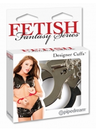 Металлические серебристые наручники Designer Metal Handcuffs - Pipedream - купить с доставкой в Бердске