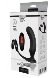 Черный массажер простаты REMOTE P-PLEASER - Dream Toys - в Бердске купить с доставкой