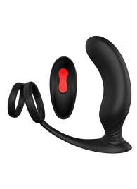 Черный массажер простаты REMOTE P-PLEASER - Dream Toys - в Бердске купить с доставкой