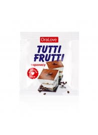 Пробник гель-смазки Tutti-frutti со вкусом тирамису - 4 гр. - Биоритм - купить с доставкой в Бердске