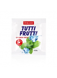 Пробник гель-смазки Tutti-frutti со вкусом мяты - 4 гр. - Биоритм - купить с доставкой в Бердске