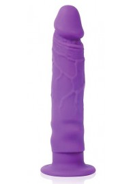 Фиолетовый реалистичный фаллоимитатор на присоске - 12 см. - Cosmo