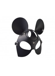 Черная кожаная маска  Мышка - Sitabella - купить с доставкой в Бердске