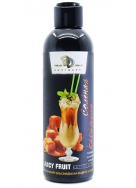 Интимный гель-смазка JUICY FRUIT с ароматом солёной карамели - 200 мл. - БиоМед - купить с доставкой в Бердске