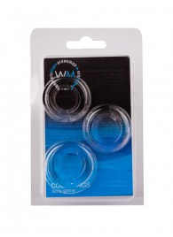 Набор из 3 гладких прозрачных эрекционных колец - Erowoman-Eroman - в Бердске купить с доставкой