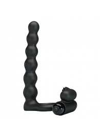Черная насадка для двойной стимуляции Hercules Penis Sheath III - 15,3 см. - Baile - купить с доставкой в Бердске