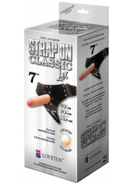 Пояс-трусики с насадкой Classic lux-Duke - 17,5 см. - LOVETOY (А-Полимер) - купить с доставкой в Бердске