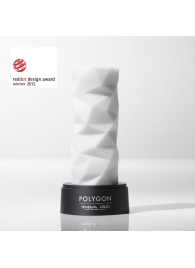 Белый 3D мастурбатор POLYGON - Tenga - в Бердске купить с доставкой