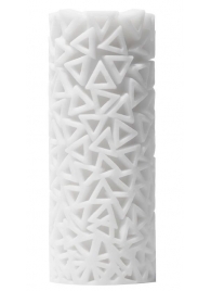 Белый 3D мастурбатор PILE - Tenga - в Бердске купить с доставкой