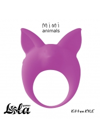 Фиолетовое эрекционное кольцо Kitten Kyle - Lola Games - в Бердске купить с доставкой