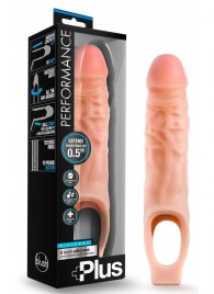 Телесный реалистичный фаллоудлинитель 9 Inch Silicone Cock Sheath Penis Extender - 22,86 см. - Blush Novelties - в Бердске купить с доставкой