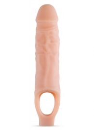 Телесный реалистичный фаллоудлинитель 9 Inch Silicone Cock Sheath Penis Extender - 22,86 см. - Blush Novelties - в Бердске купить с доставкой