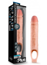 Телесный реалистичный фаллоудлинитель 10 Inch Silicone Cock Sheath Penis Extender - 25,4 см. - Blush Novelties - в Бердске купить с доставкой