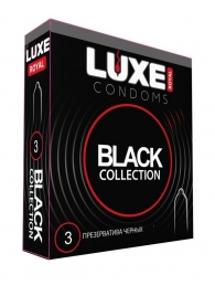 Черные презервативы LUXE Royal Black Collection - 3 шт. - Luxe - купить с доставкой в Бердске