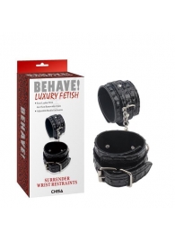 Черные наручники Surrender Wrist Restraints - Chisa - купить с доставкой в Бердске