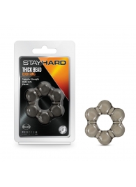 Дымчатое эрекционное кольцо Stay Hard Thick Bead Cock Ring - Blush Novelties - в Бердске купить с доставкой