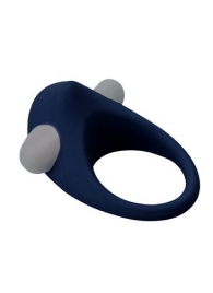 Гладкое синее эрекционное виброкольцо STIMU RING - Dream Toys - в Бердске купить с доставкой