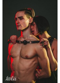 Черный кляп Love Addict на замочке - Lola Games - купить с доставкой в Бердске