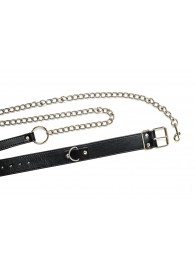 Черный ошейник с поводком Wild - Lola Games - купить с доставкой в Бердске