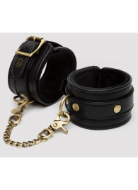 Черные оковы на ноги Bound to You Faux Leather Ankle Cuffs - Fifty Shades of Grey - купить с доставкой в Бердске