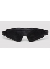 Черная плотная маска на глаза Bound to You Faux Leather Blindfold - Fifty Shades of Grey - купить с доставкой в Бердске