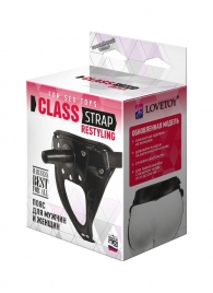 Черный пояс для насадок CLASS STRAP Restyling - LOVETOY (А-Полимер) - купить с доставкой в Бердске