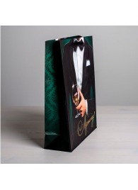 Бумажный пакет «Лучшему!» - 23 х 27 см. - Сима-Ленд - купить с доставкой в Бердске