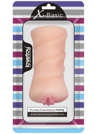 Телесный мастурбатор-вагина X-Basic Pocket Pussy без вибрации - Lovetoy - в Бердске купить с доставкой
