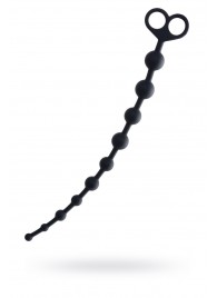 Черные анальные бусы Cephei - 33,5 см. - POPO Pleasure
