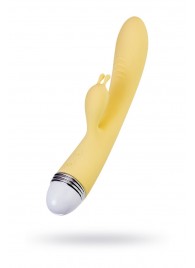 Желтый вибратор-кролик Aster - 22 см. - ToyFa