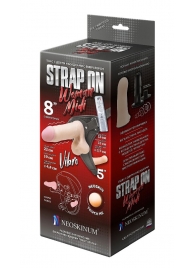 Вибрострапон Woman Midi с вагинальной пробкой - 22 см. - LOVETOY (А-Полимер) - купить с доставкой в Бердске