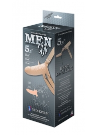 Телесный мужской парапротез MEN STYLE - 15 см. - LOVETOY (А-Полимер) - купить с доставкой в Бердске