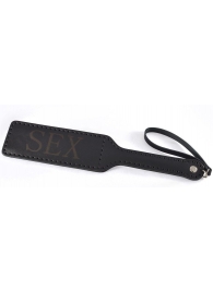 Черная гладкая шлепалка SEX - 35 см. - Sitabella - купить с доставкой в Бердске