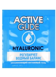 Лубрикант на водной основе Active Glide с гиалуроновой кислотой - 3 гр. - Биоритм - купить с доставкой в Бердске