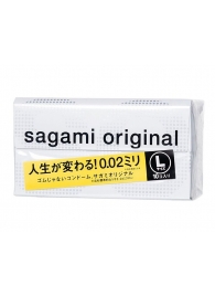 Презервативы Sagami Original 0.02 L-size увеличенного размера - 10 шт. - Sagami - купить с доставкой в Бердске