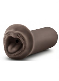 Коричневый мастурбатор-ротик Naughty Nicole - Blush Novelties - в Бердске купить с доставкой