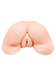 Телесная вибровагина Julie с 2 рабочими отверстиями - Baile - в Бердске купить с доставкой