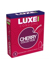 Презервативы с ароматом вишни LUXE Royal Cherry Collection - 3 шт. - Luxe - купить с доставкой в Бердске