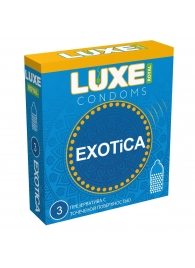 Текстурированные презервативы LUXE Royal Exotica - 3 шт. - Luxe - купить с доставкой в Бердске