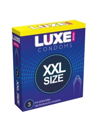 Презервативы увеличенного размера LUXE Royal XXL Size - 3 шт. - Luxe - купить с доставкой в Бердске