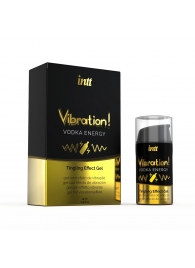 Жидкий интимный гель с эффектом вибрации Vibration! Vodka Energy - 15 мл. - INTT - купить с доставкой в Бердске