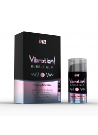 Жидкий интимный гель с эффектом вибрации Vibration! Bubble Gum - 15 мл. - INTT - купить с доставкой в Бердске