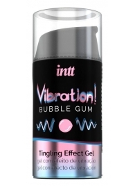 Жидкий интимный гель с эффектом вибрации Vibration! Bubble Gum - 15 мл. - INTT - купить с доставкой в Бердске