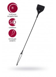 Черный гладкий стек с тонкой ручкой - 48 см. - ToyFa - купить с доставкой в Бердске