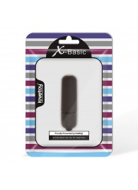 Черная вибропуля X-Basic Bullet Mini One Speed - 5,9 см. - Lovetoy